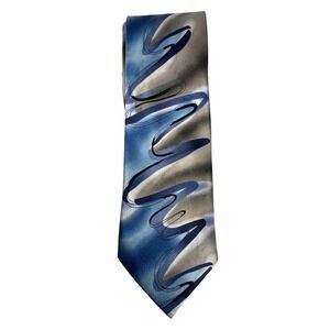 J. Garcia Floating Planes Collection Fifty Two Silk Men's Neck Tie Blue 58"